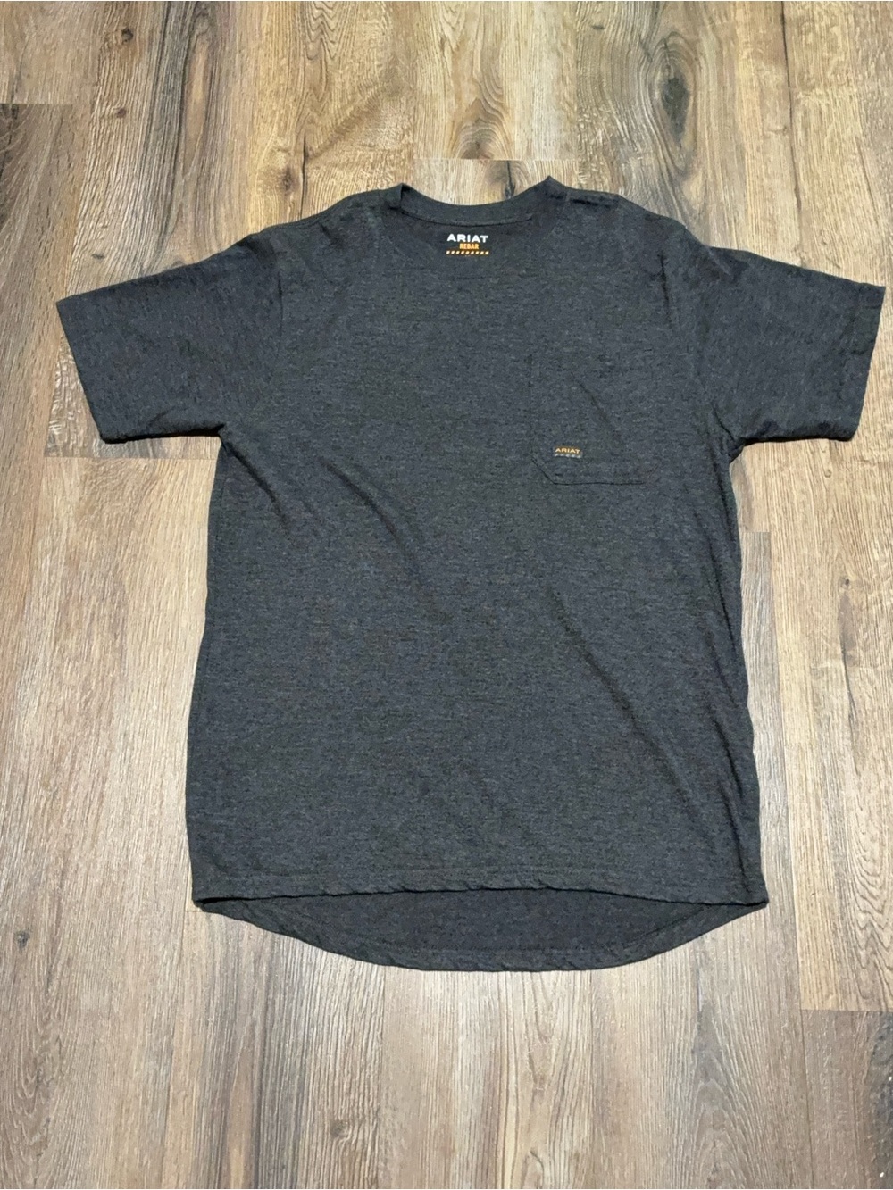 Ariat Rebar Charcoal Short-Sleeve Crew Tee Size Small